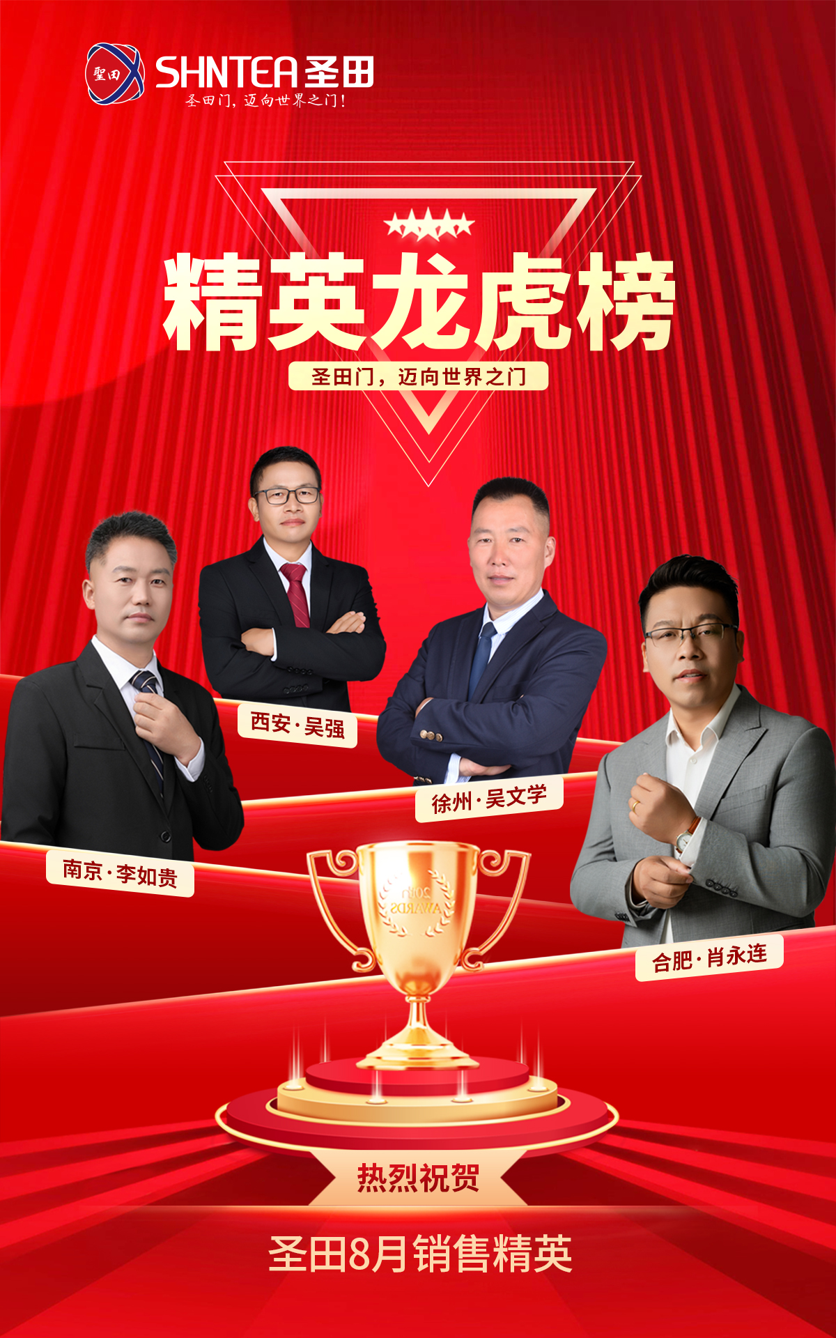 《圣田智能八月榮耀榜，璀璨綻放共輝煌》